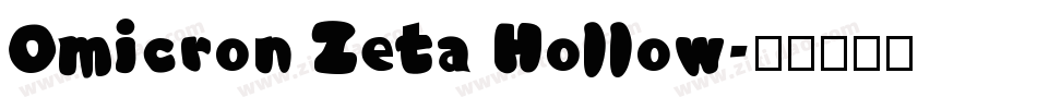 Omicron Zeta Hollow字体转换